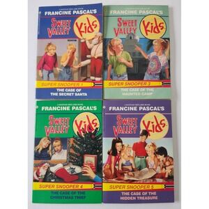Sweet Valley Kids Super Snooper Book Lot Francine Pascal 1 3 4 5 Vintage 90s
